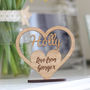 Personalised Wooden Heart Mummy Stand, thumbnail 2 of 7