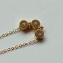 Mini 8mm Round Initial Necklace Sterling Silver / Gold Vermeil, thumbnail 2 of 3