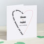 Personalised Heart Valentine's Day / Wedding Card, thumbnail 3 of 3
