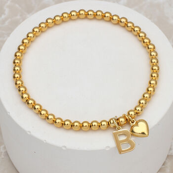 Personalised 18ct Gold Plated Initial Charm Bracelet, 2 of 4