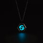 Cancer Zodiac Glowing Pendant Necklace With Uv Keyring Torch, thumbnail 6 of 12