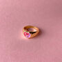 Pink Yin Yang 90s Heart Ring, thumbnail 3 of 4
