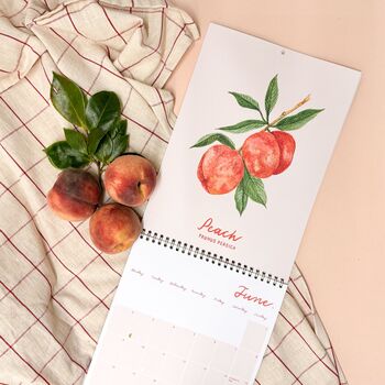 2025 Fruit Illustration Wall Calendar, 8 of 12