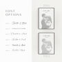Personalised Song Lyrics Portrait – Custom Couple Gift, thumbnail 2 of 9