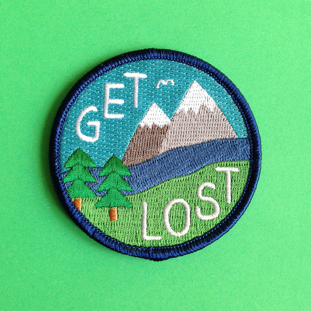 Get Lost Iron On Patch, 1 of 2