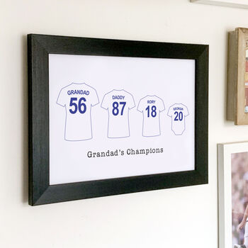 Personalised Family Rugby Shirt Print, 2 of 5