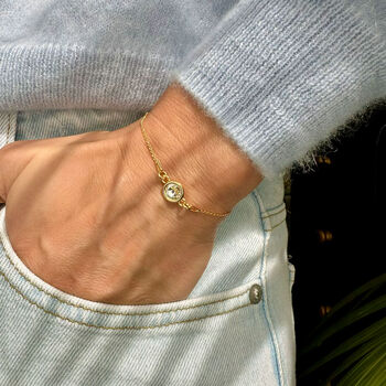 Birthstone Bracelet In Sterling Silver, 10 of 12