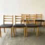 Four Mid Century Dining Chairs By Schreiber Furniture, thumbnail 2 of 12