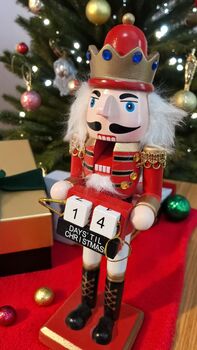 Red Nutcracker Countdown Advent Calendar Christmas, 5 of 6