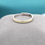Adjustable Gold Inlay Sterling Silver Ring, thumbnail 1 of 11