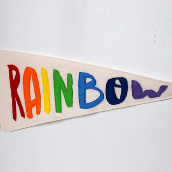 Rainbow Pennant Flag, 2 of 3