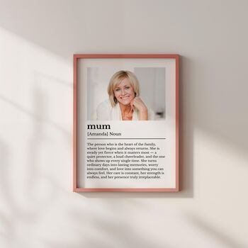 Personalised “Mum” Definition Photo Wall Art, 3 of 5