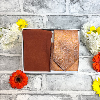 Spice Paisley Wedding Tie Set, 2 of 6