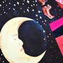 A5 Recycled Moon Crescent Art Print, thumbnail 2 of 5