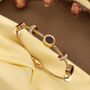 Roman Dual Colour Roman Charm Bracelet Bangle, thumbnail 2 of 3