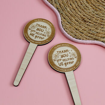 Thank You For Helping Me Grow Personalised Plant Marker, 4 of 4