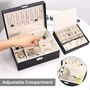 Jewelry Storage Box Case Organiser Travel Double Layer, thumbnail 1 of 6