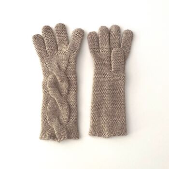 Pure Cashmere Knitted Gloves Gift For Her, 3 of 3