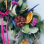 Bright Colourful Fresh Christmas Wreath, thumbnail 3 of 3