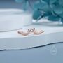 Sterling Silver Extra Tiny Slug Stud Earrings, thumbnail 2 of 12