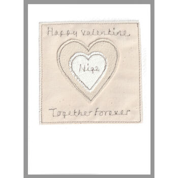 Personalised Heart Wedding Anniversary Card For Wife, 10 of 12
