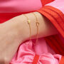 Verona Gold Vermeil Love Heart Bracelet, thumbnail 2 of 5