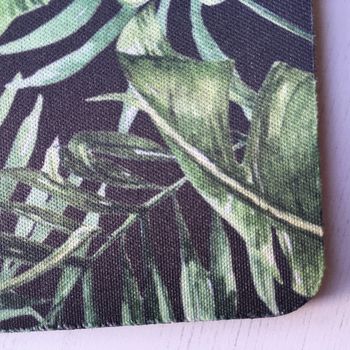 Personalised Tropical Palm Leaves Mouse Mat, 2 of 2