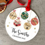Personalised Christmas Family Bauble With Names And Pets, thumbnail 1 of 2