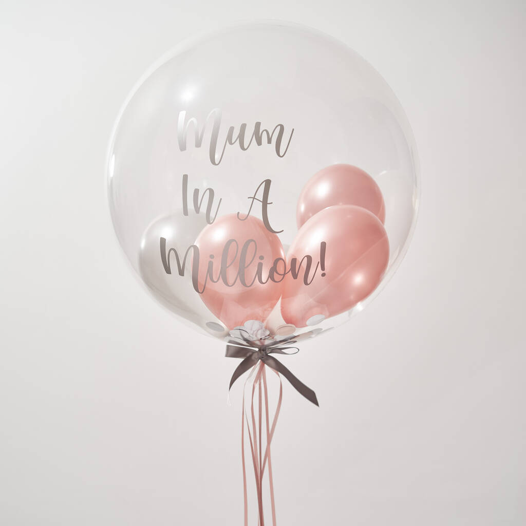 Personalised Large Gumball Confetti Bubble Balloon, 1 of 2