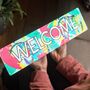 Personalised Welcome Hallway Mirror Sign, thumbnail 3 of 6