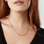 Adjustable Silk Cord Necklace With 18ct Gold Vermeil, thumbnail 6 of 7