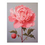 Pink Peony Floral Simple Classy Wall Art Print, thumbnail 6 of 6