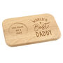 Personalised World's Best Wooden Coaster Tray, thumbnail 8 of 8