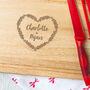 Personalised Housewarming Chopping Board For Couple, thumbnail 1 of 4