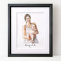 First Mother's Day Watercolour Illustration Gift, thumbnail 3 of 4