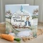 1st Birthday Or Any Age Rabbit Countryside Keepsake Card, thumbnail 2 of 4