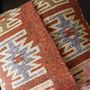 Turkish Kilim Rust Diamond Cushion, thumbnail 11 of 12