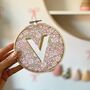 Liberty London Personalised Initial Embroidery Hoop, thumbnail 6 of 7