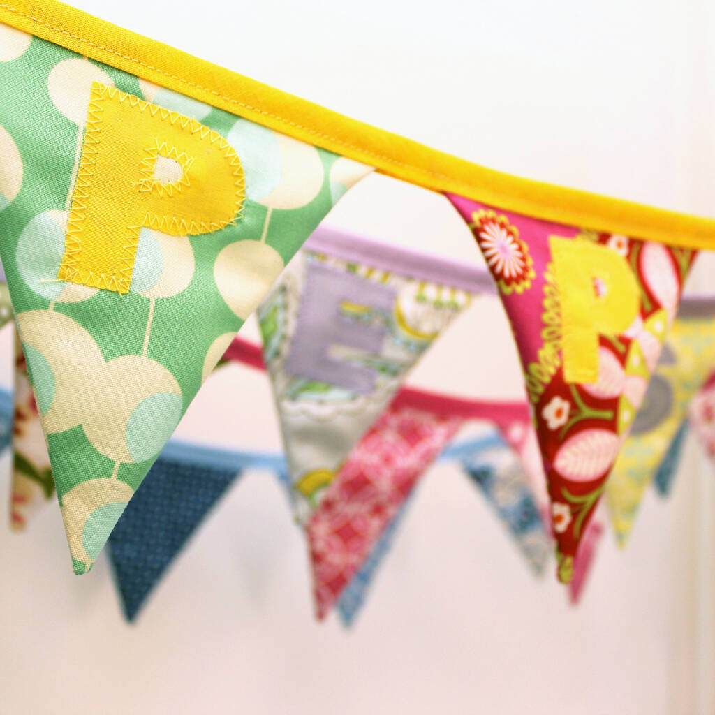 Bespoke Personalised Applique Bunting, 1 of 6