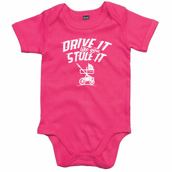 Drive It Like You Stole It Funny Baby Grow, 2 of 3