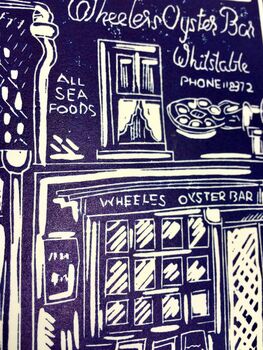 Wheelers Oyster Bar Wall Print Whitstbale, Kent, 5 of 7