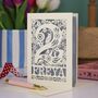 Personalised 2nd Birthday Card Papercut Woodland Design, thumbnail 5 of 8