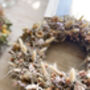 Dried Flower Wreath With Statice, thumbnail 5 of 5