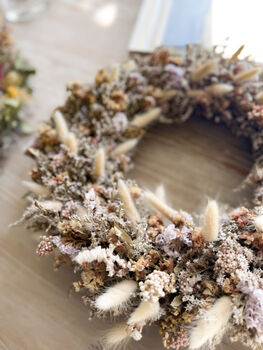 Dried Flower Wreath With Statice, 5 of 5