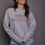 Pigs In Blankets Slogan Varsity Christmas Sweatshirt, thumbnail 2 of 8