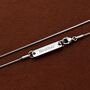 Customisable Silver Snake Chain Necklace, thumbnail 1 of 9