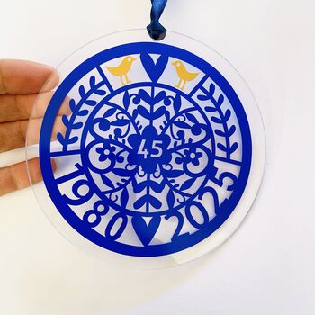 45th Wedding Anniversary Sun Catcher, 4 of 12