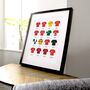 Liverpool Classic Retro Kits Footbal Team Print, thumbnail 2 of 4