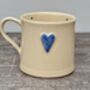 Blue Heart Mug, 250ml, thumbnail 1 of 3