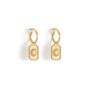 Ignis Creole 18k Gold Plate Hoop Earrings, thumbnail 2 of 4